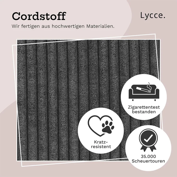 Lycce Regalkorb Kallax Boxen Cord 4er Set grau, Aufbewahrungsbox faltbar 33x33x31cm (4 St) – Bild 8