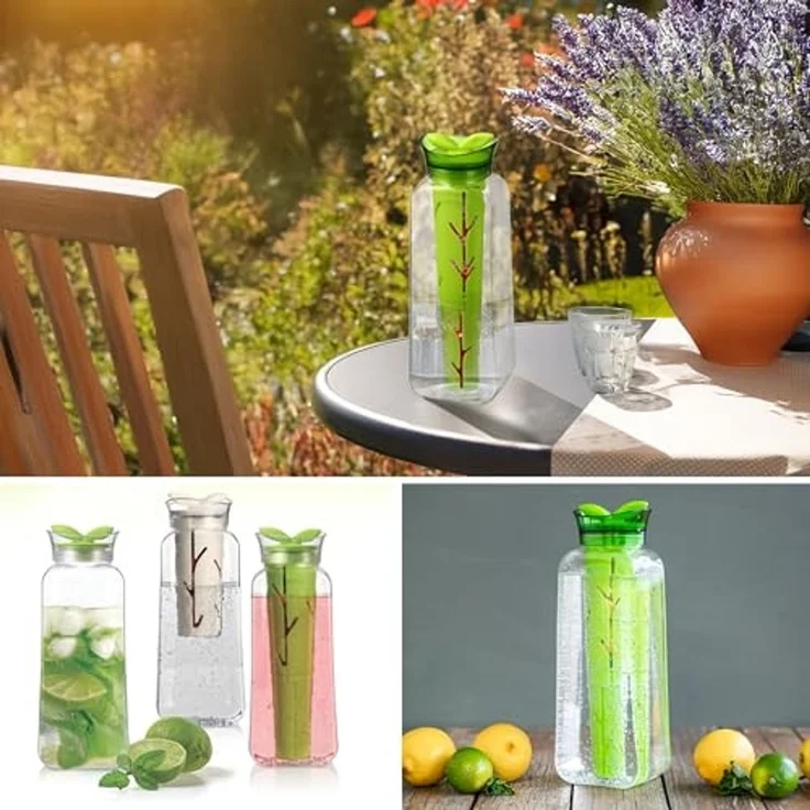 bremermann Trinkflasche mit Infuserstab, 1.4 Liter aus Kunststoff, grün – Bild 6