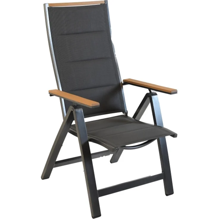 Verona Gartenmöbel Set 5tlg, 4 Klappsessel, Tisch 150 x 90 cm – Bild 2