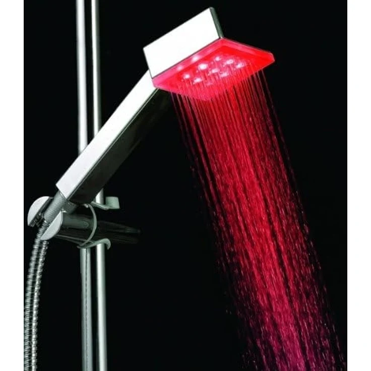 Duschbrause Brausekopf Duschkopf Dusche beleuchtet mit LED-Technik Farbwechsel – Bild 3