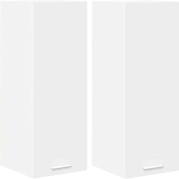 vidaXL Hängeschrank 2 stk. Weiß Holzwerkstoff 884243 – Bild 2