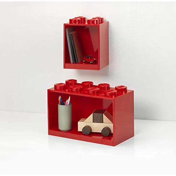 Room Copenhagen LEGO Wandregal Set, rot – Bild 3