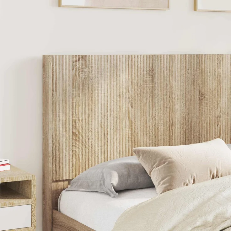 vidaXL Bettgestell mit Stauraum und Kopfteil Sonoma-Eiche 150 x 200 cm 3413937 – Bild 3