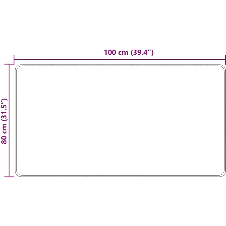 vidaXL Teppichläufer MARSA Gelb 80x100 cm Polyester und PVC 42023213 – Bild 7
