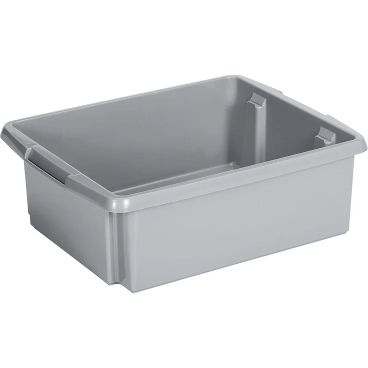 Sunware Drehstapel-Box Nesta 17 L silber 45,5 x 36 x 14,5 cm