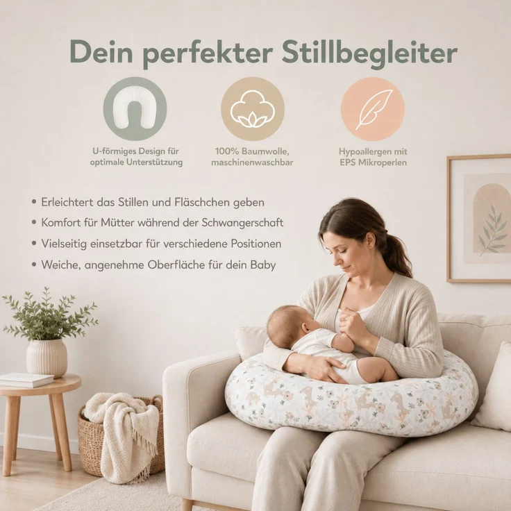 Fillikid Stillkissen Stillkissen EPS Mikroperlen 190 cm Exklusiv – Bild 3