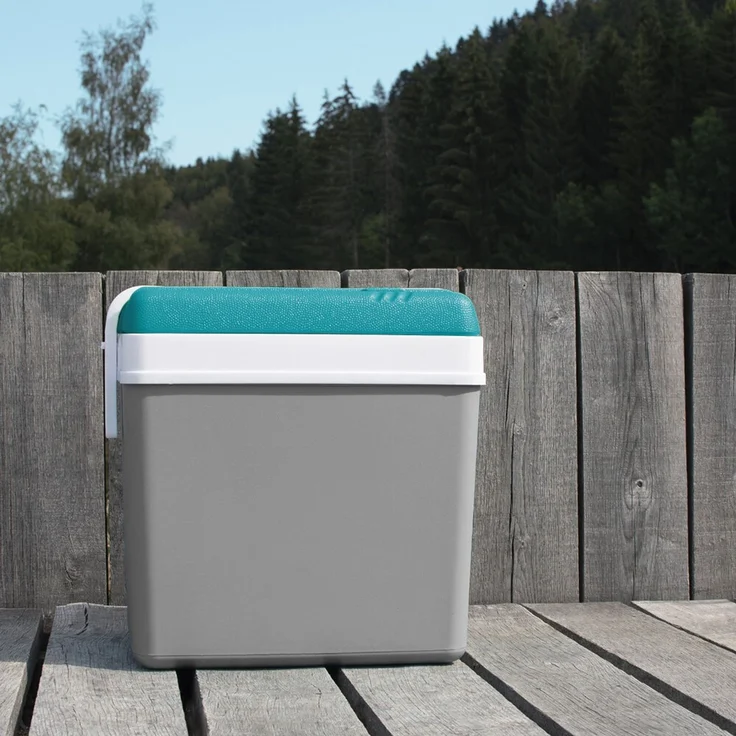 EDA Kühlbox Promotion 24 l blau/grau blauer Deckel, Box – Bild 3