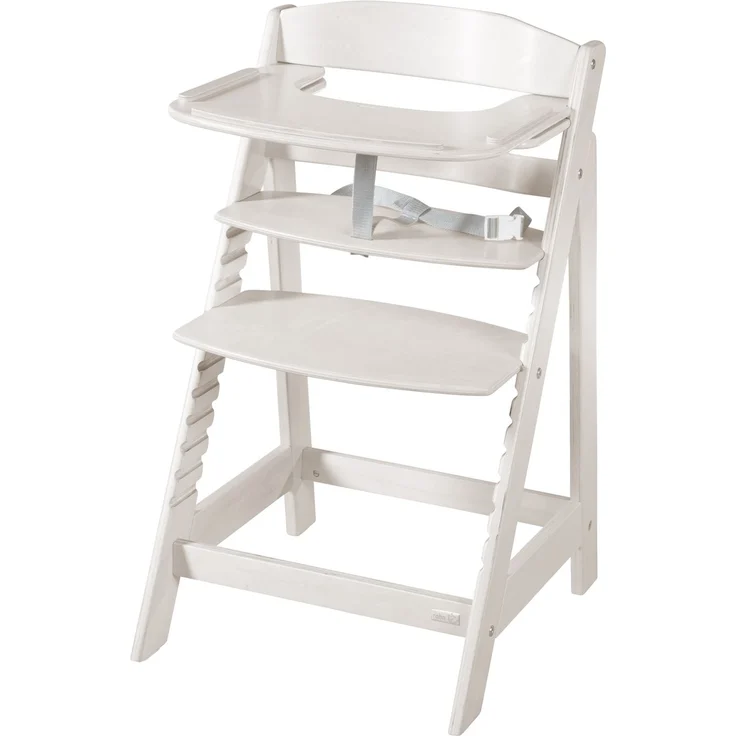 roba Essbrett aus Holz - Erweiterung & Zubehör für Hochstuhl Sit Up Flex - Kompatibel mit Gurtsystem und Hochstuhlauflagen - ab 6 Monaten - Stone washed – Bild 4