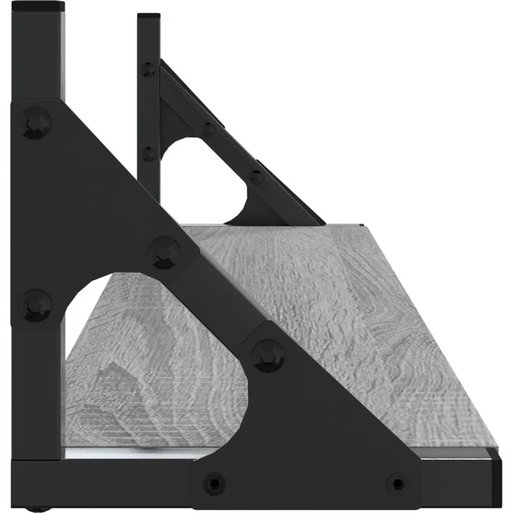 2er-Set Wandregale, Hängeregale Grau Sonoma 60x15x15,5 cm de6577 – Bild 6