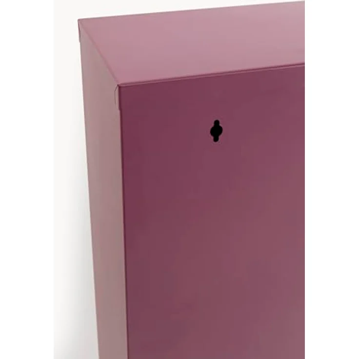 Kare Design Schuhschrank Caruso, Beere, 104 x 50 x 15 cm, Schuhablage, Schuhkipper, Schuhregal, mit 3 Klappen, für 6 Paar Schuhe, Stahl, Schmal, Platzsparend, Hoch, Eingangsbereich – Bild 5