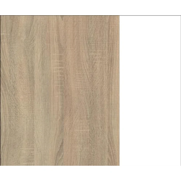 Muebles Pitarch | Schmaler Eingangsschuhkipper mit 2 Türen, Weiß und Eiche Cambrian, 12 Paar Schuhe, 82 x 74 x 25 cm, Tibet Kollektion – Bild 8