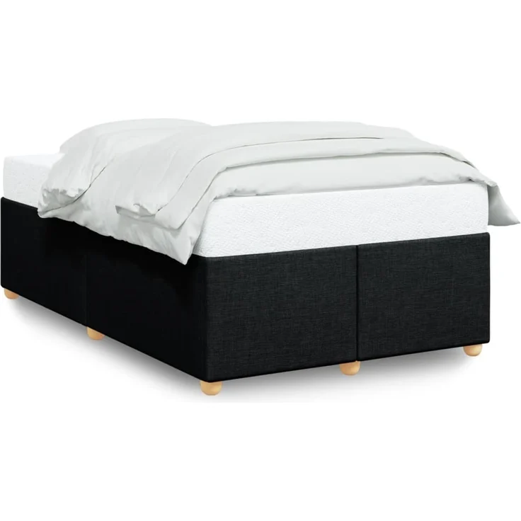 vidaXL Bettgestell ohne Matratze Schwarz 120x200 cm Stoff 3284724 – Bild 2