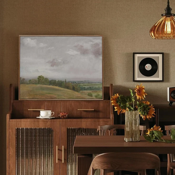 Vintage Leinwand Bilder mit Holzrahmen 30x40cm Wanddeko Wohnzimmer Schlafzimmer – Bild 3