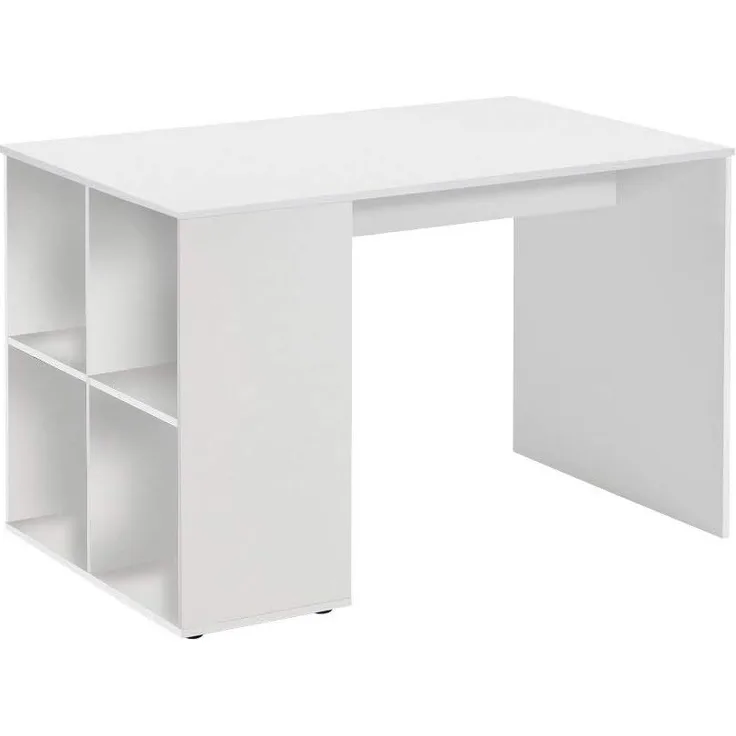 'Gent' Schreibtisch mit Regal, weiß, 117 x 75 x 73 cm