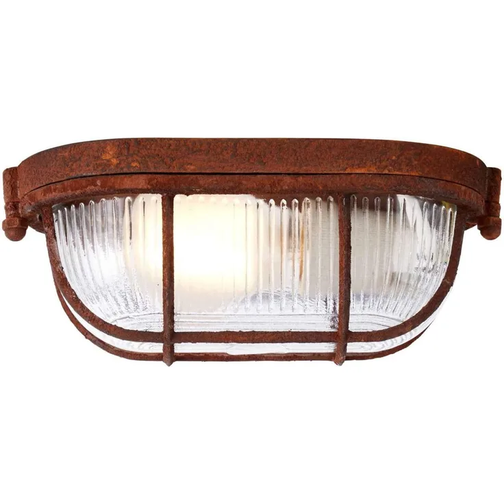 Brilliant Leuchten No. 94458-60 Wand- und Deckenleuchte Bobbi 1-flammig E27 rostfarbend