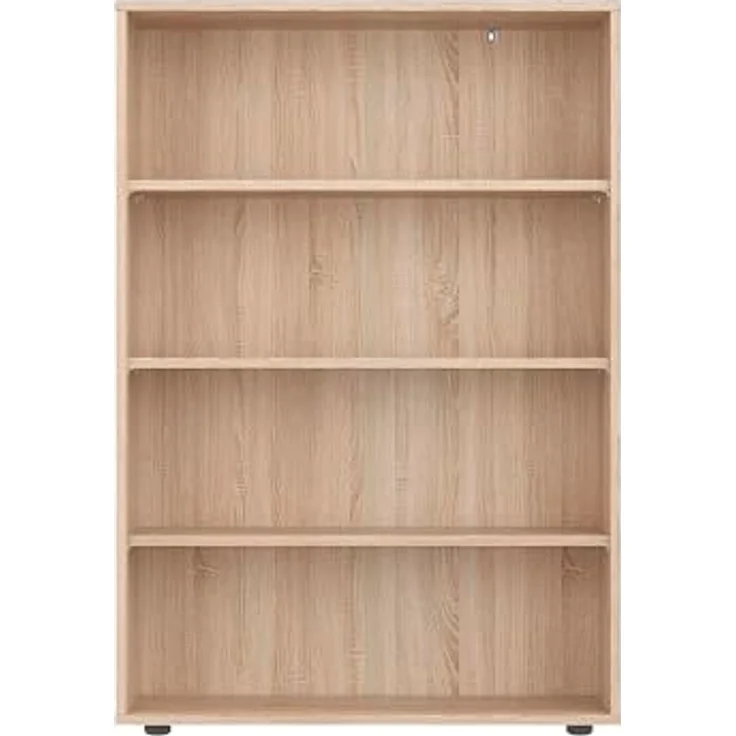 KOMTO Bücherregal Lumo 80 cm breit Regal mit 3, 4, 6 Ebenen und Höhenverstellbare Regale, Aufbewahrungsregal Bookshelf Weiß – Bild 10