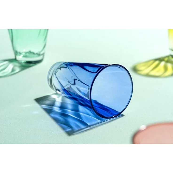 LEONARDO Gläser-Set Trinkglas, TWIST, 300 ml, farbig sortiert, 4er-Set, 4-tlg, Glas, Longdrinkbecher, spülmaschinengeeignet – Bild 2