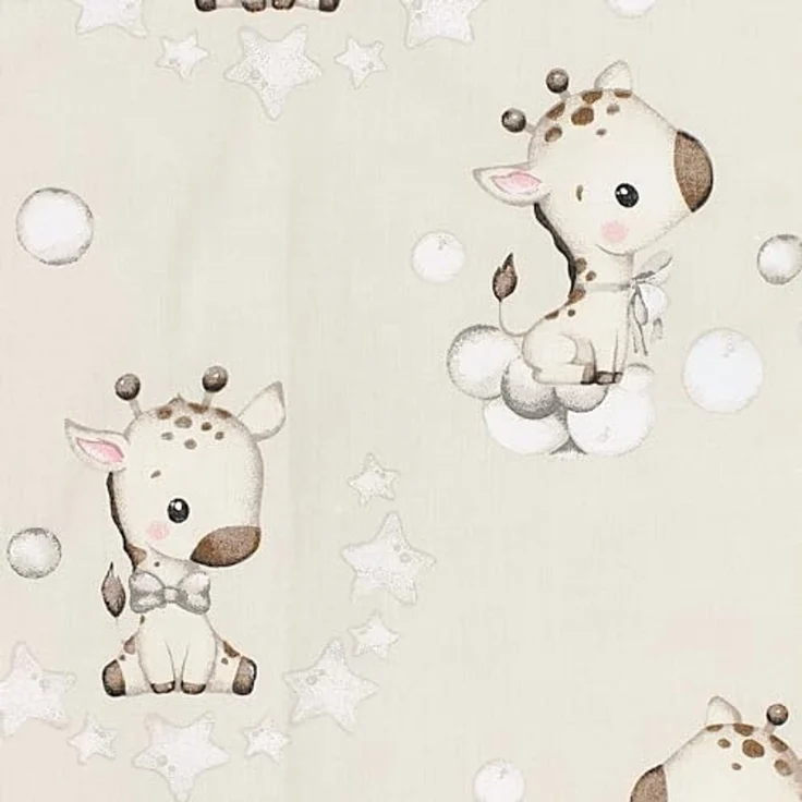 TupTam Baby Wickeltischauflage mit Baumwollbezug Gemustert, Farbe: Giraffe/Beige, Größe: 75x85 cm – Bild 6