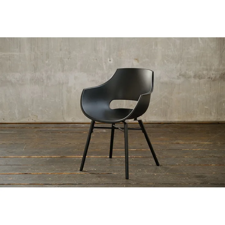 KAWOLA Stuhl ZAJA Esszimmerstuhl Kunststoff schwarz 82 x 59 x 57 cm