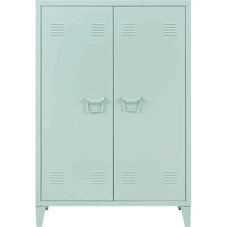 Metallschrank Oripää 110x75x33 cm Pastellgrün [en. casa] – Bild 4