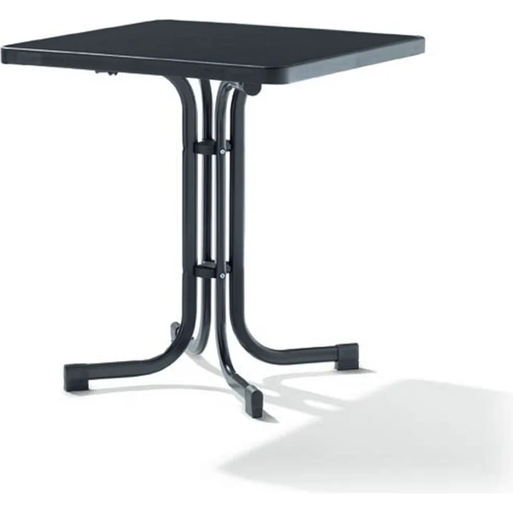 Klapptisch >Boulevard< in Schiefer anthrazit, mecalit®-PRO - 69x72x69cm (BxHxT) – Bild 1
