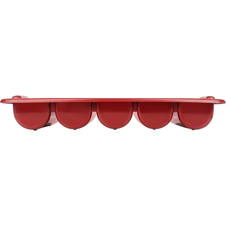 Besteckkasten leer 5 Fächer, Gastronorm 1/1 rot – Bild 2