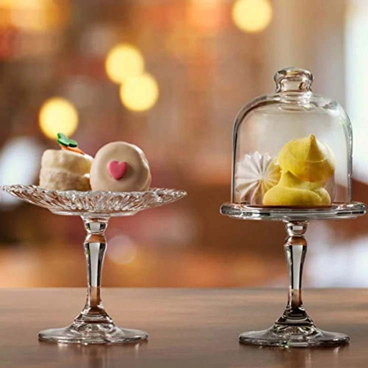 Pasabahce Mini Patisserie mit Haube, aus Glas für Dessert, Pralinen Transparent – Bild 4