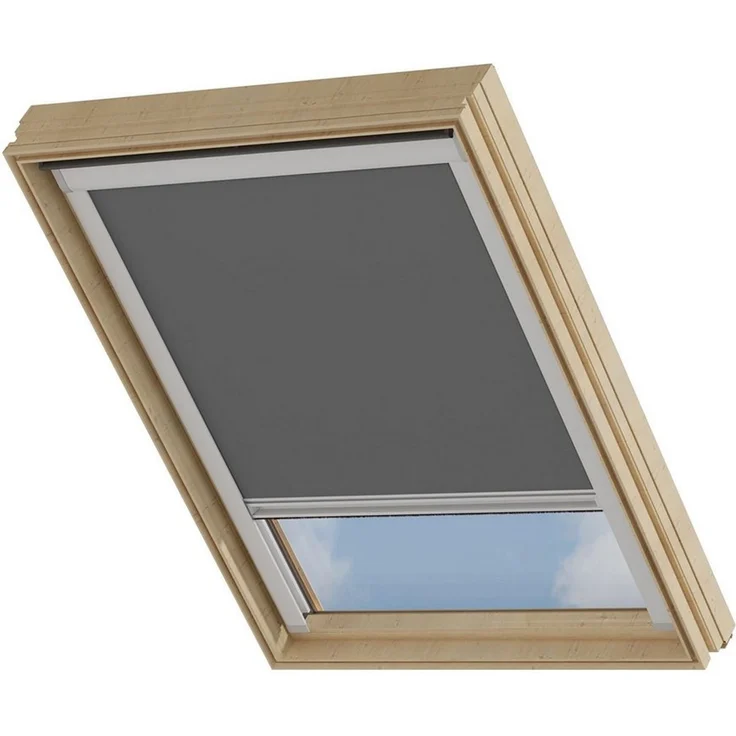 Dachfensterrollo Verdunklungsrollo Dunkelgrau - Verdunklung - Kompatibel mit VELUX SK08, Cocoon Home, verdunkelnd, Thermobeschichtet, Einfache Montage, 100% Verdunkelnd, Stufenlos – Bild 1