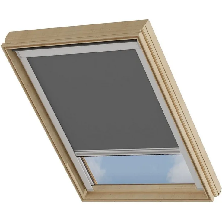 Dachfensterrollo Verdunklungsrollo Dunkelgrau - Verdunklung - Kompatibel mit VELUX SK08, Cocoon Home, verdunkelnd, Thermobeschichtet, Einfache Montage, 100% Verdunkelnd, Stufenlos