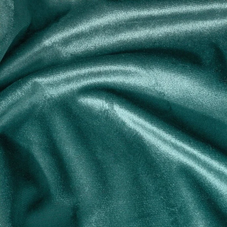 Samtvorhang Velours Vorhänge zum Wohnzimmer Prachtvoll Elegant dunkeltürkis 140x270 cm Kräuselband – Bild 9
