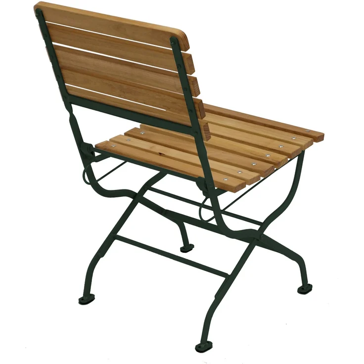 DEGAMO PASSAU Garnitur 3-teilig, Metall + Robinie, grün/natur, Tisch 77cm rund – Bild 3