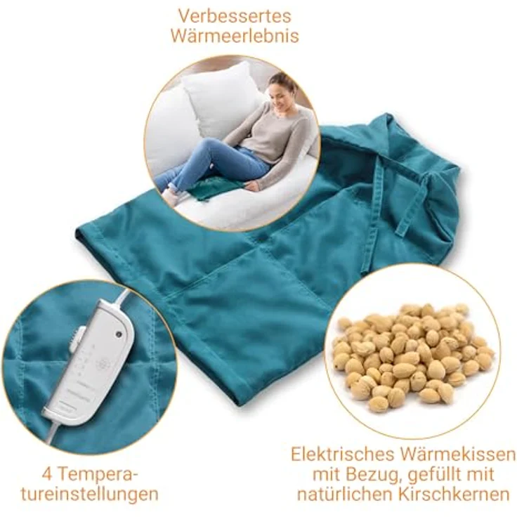 Medisana HS 200 410x310 cm 100 W Blau Weiß Baumwolle 90 min 30 °C – Bild 5