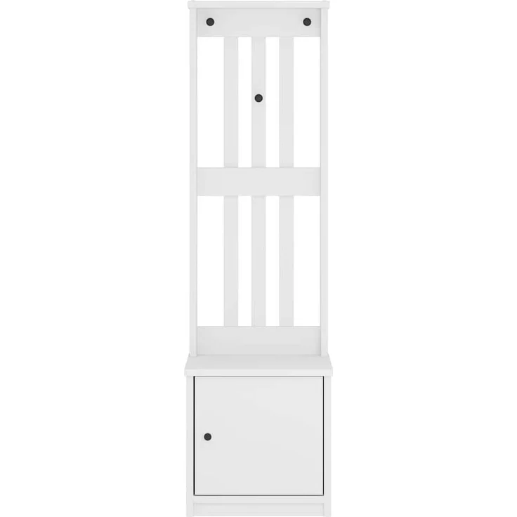 vidaXL Garderobenständer SANDNES Weiß 45x40x159,5 cm Massivholz Kiefer 4010486 – Bild 4