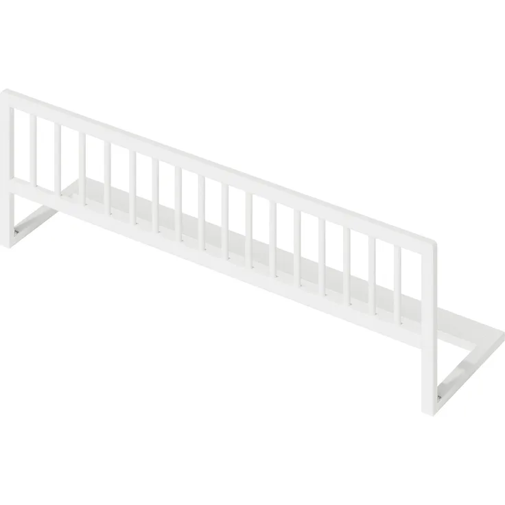 Bellabino 'Yuna' Bettschutzgitter, 37x115x33 cm, weiß lackiert, Kiefer Massivholz, Bettgitter für Kinderbetten