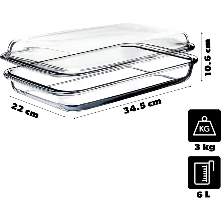 KADAX 3L+3L Glas-Backform, rechteckig, 39 x 23 cm – Bild 5