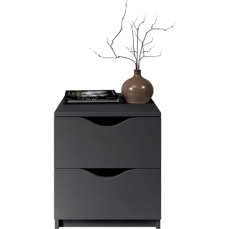 Nachtkommode >Luki< in Graphit - 40x45x42cm (BxHxT) – Bild 3