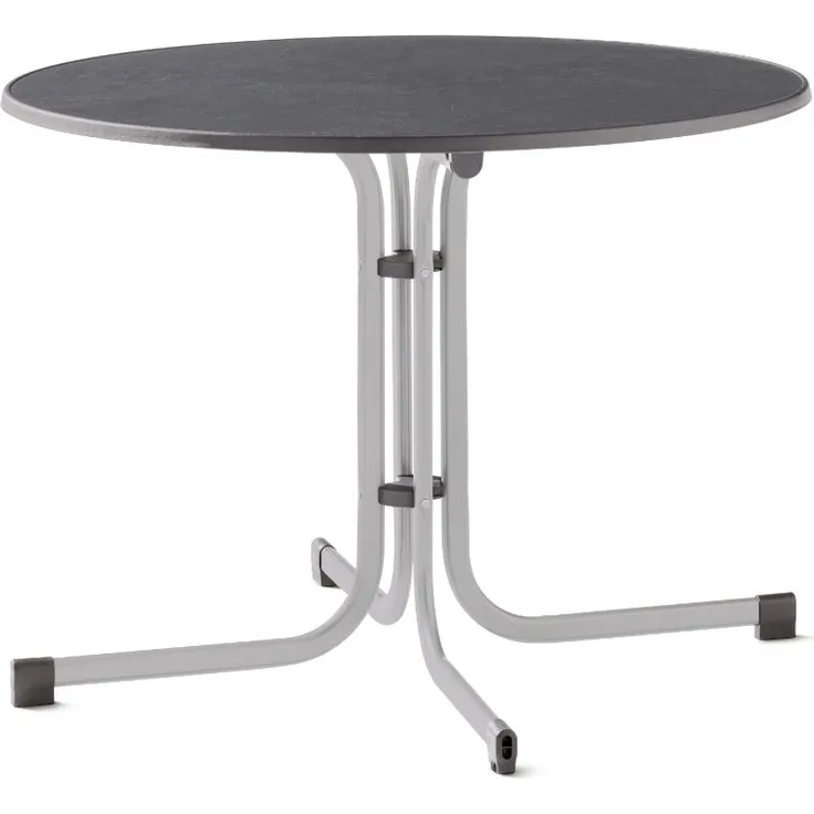 Sieger Boulevard-Klapptisch Boulevard-Klapptisch klappbar, Stahlrohr Graphit 100 x 72 x 100 cm