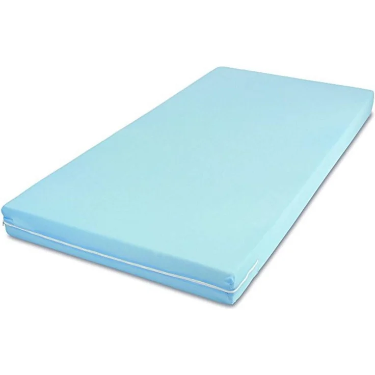 MSS Roll-Matratze, Easy Active, 90 x 200 x 11 cm, H3, Bezug Blau, Schaumstoff – Bild 1