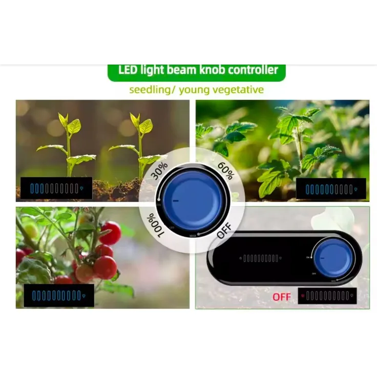 LA CUTE Vollspektrum LED Wachstumslampe XXL Premium 250w LED Pflanzenlicht OSRAM Vollspektrum GrowLampe, Integrierte LED-Platine, keine klassische Fassung erforderlich, Vollspektrum, OSRAM-LEDs, Plexiglas, dimmbar