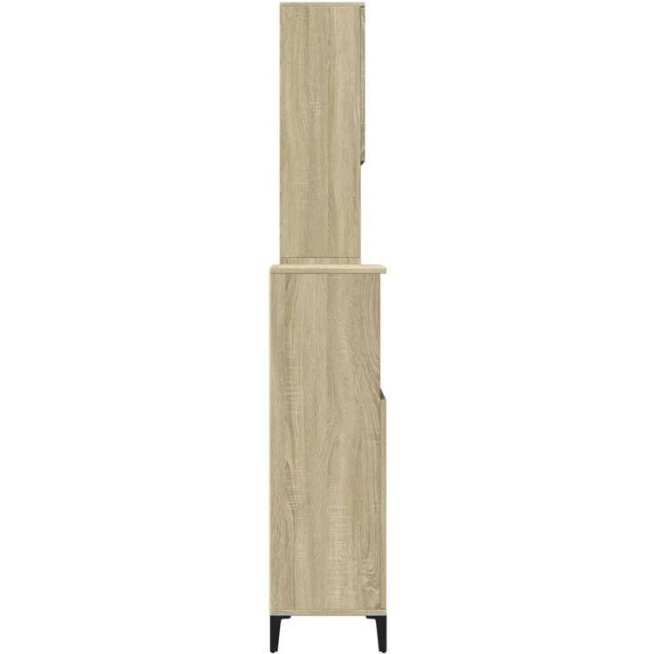 vidaXL 3-tlg. Badmöbel-Set Sonoma-Eiche Holzwerkstoff 3282654 – Bild 4