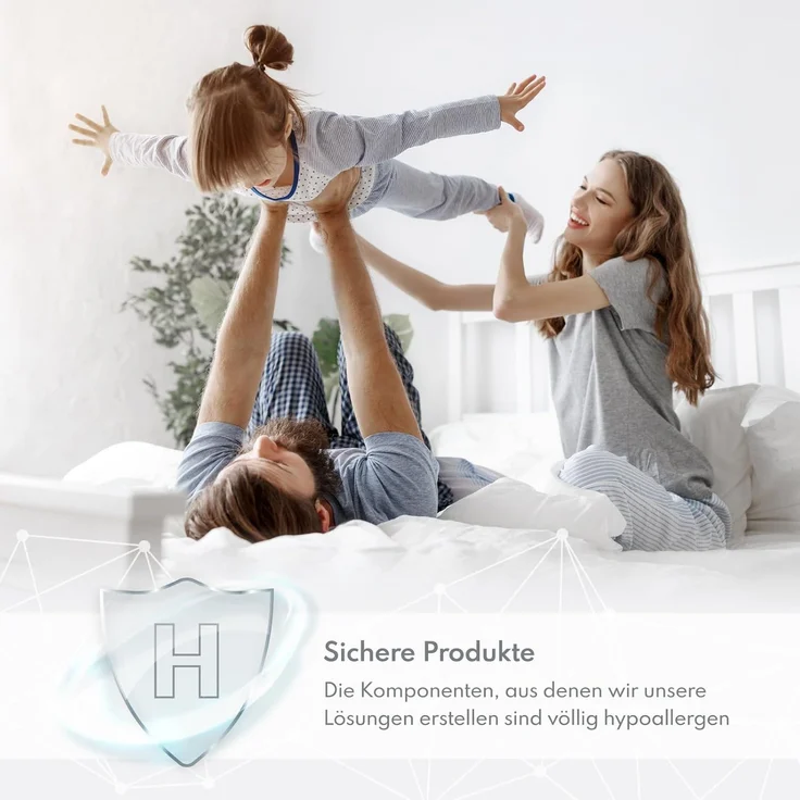 FDM PICCHI Schaumstoffmatratze 140x190 cm Matratze 12 cm Höhe Härtegrade H3 (Mittelhart) Polyurethanschaum Zweiseitig Bezug Abnehmbar Waschbar – Bild 9