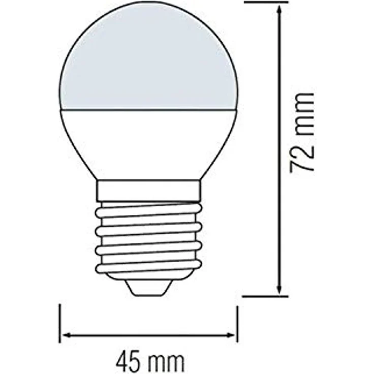 4 W Filament E27 G45 Mini LED Leuchtmittel 400 Lumen 2200K Warmweiß – Bild 4