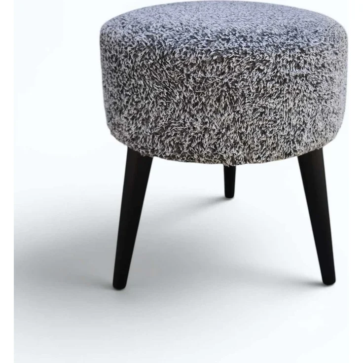 Hanah Home 'Az-Ovl-Ws - Grey' Pouffe, Grau, 40 x 42 x 40 cm – Bild 3