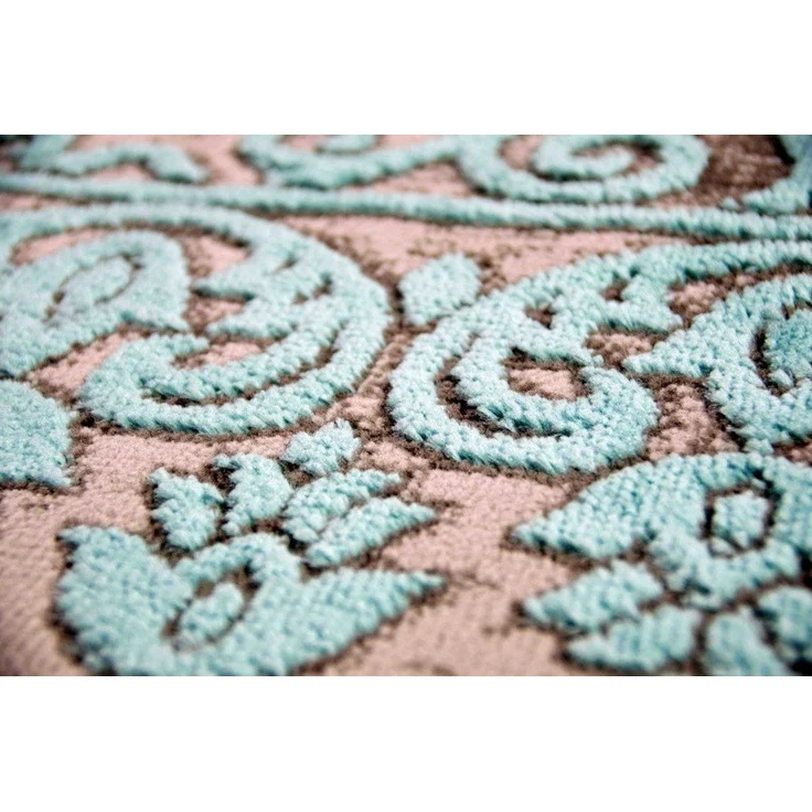 Carpetia Teppich Teppich Wohnzimmerteppich Ornamente Vintage türkis grau, rechteckig, Höhe: 10 mm – Bild 4