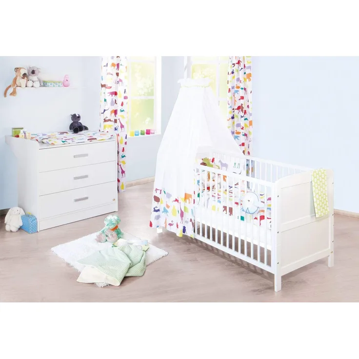 Pinolino 'Viktoria' 2-tlg. Babyzimmer-Set weiß, breit
