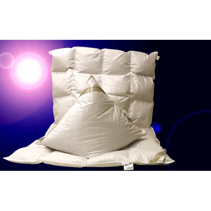 Set leichte Ganzjahresdecke Daunendecke Bettdecke 4x6 135x200 + Kissen 80x80