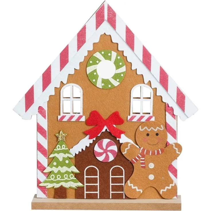 Mica Decorations Dekofigur Pfefferkuchenhaus 34 cm mehrfarbig