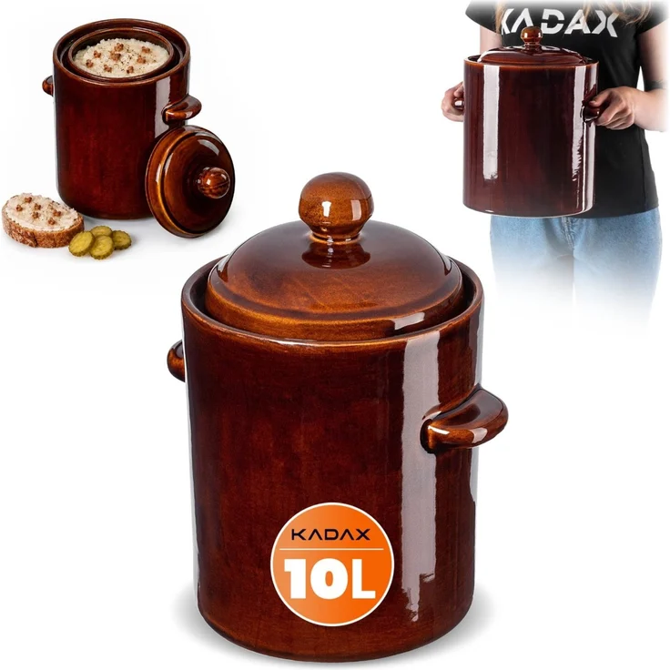 KADAX Fassbeiztopf mit Kragen 10L – Bild 1