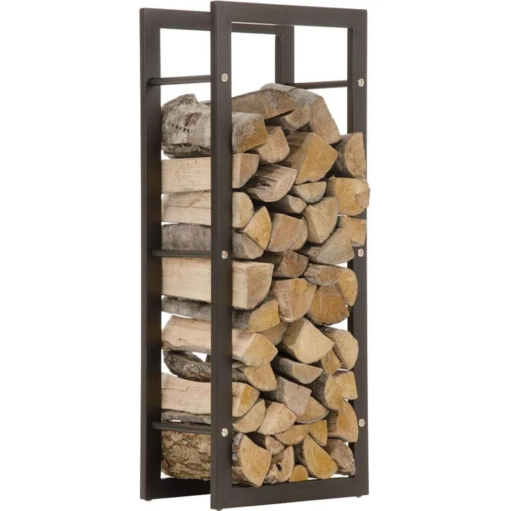 CLP Kaminholzständer Keri schwarz-matt,25x60x100 cm – Bild 2