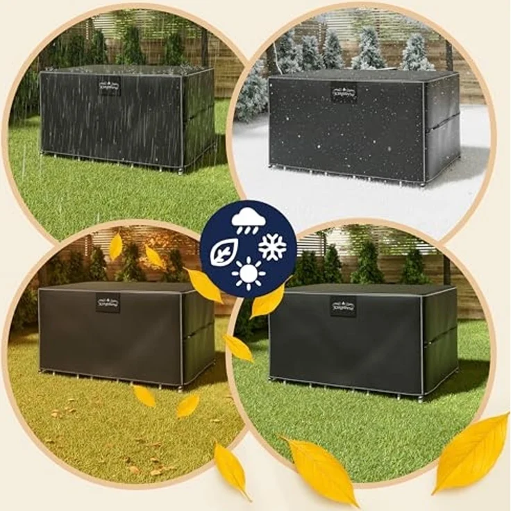 Kingsleeve Gartenmöbel-Schutzhülle, Wasserdicht Winterfest Abdeckplane Gartenmöbel Bartisch 187 x 120 x 86 cm – Bild 7